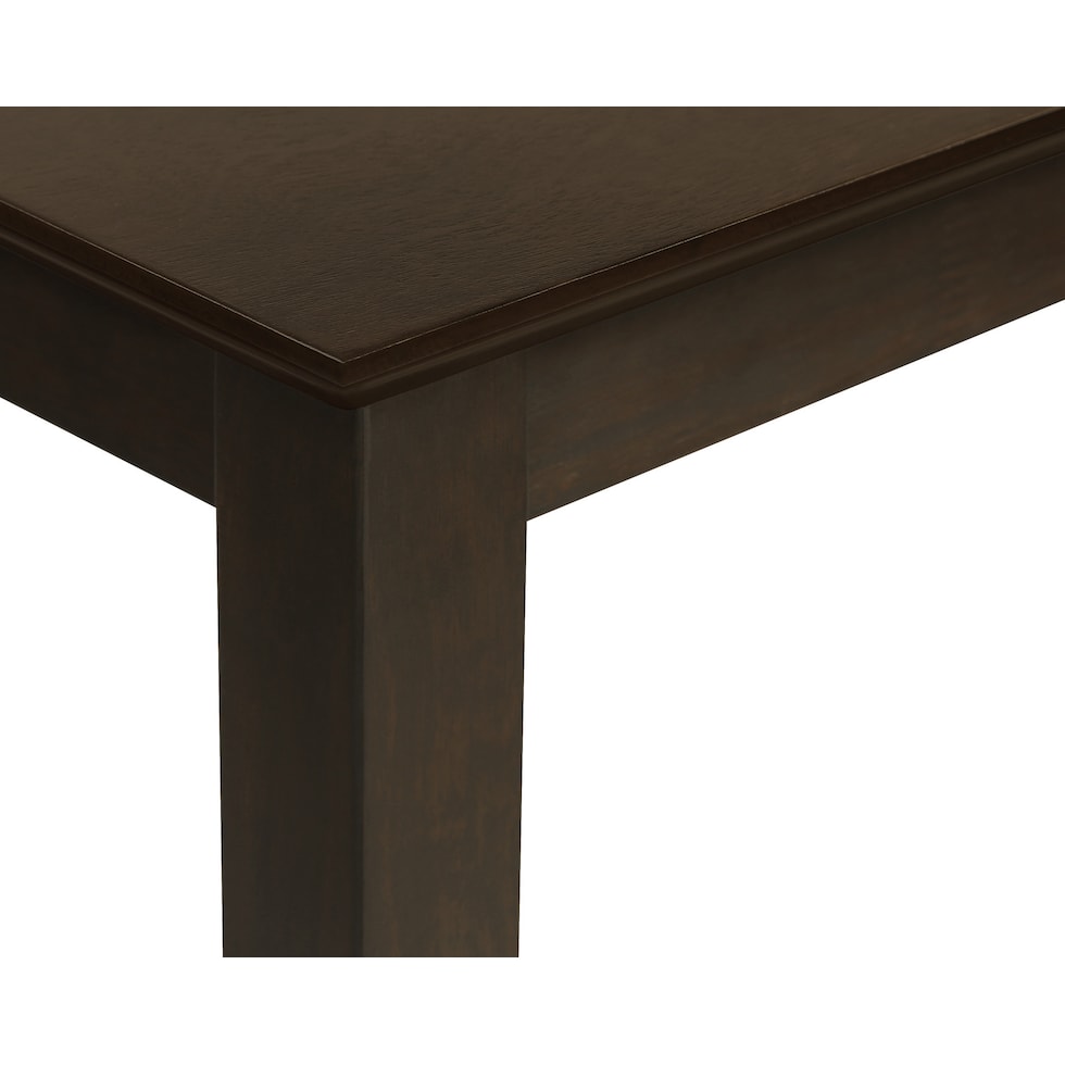 gail dark brown dining table   