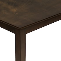 gail dark brown dining table   