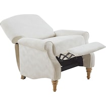 gaines white recliner   