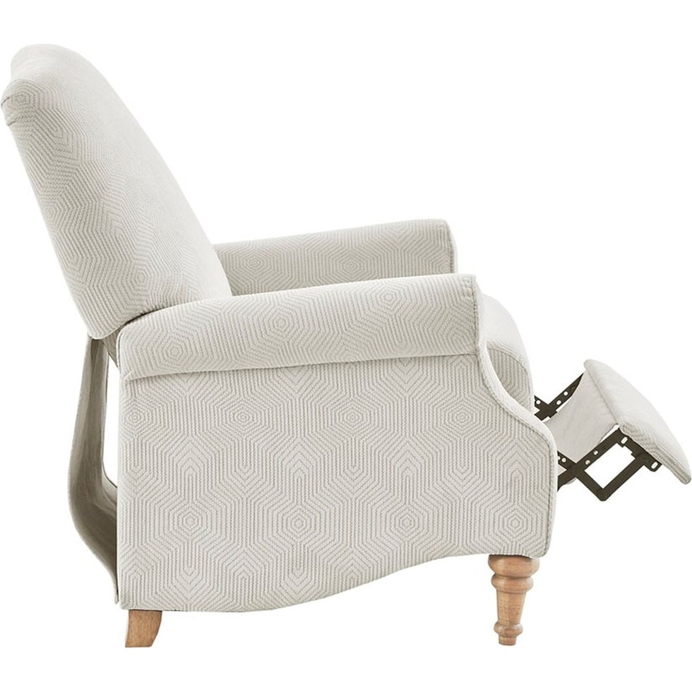 gaines white recliner   