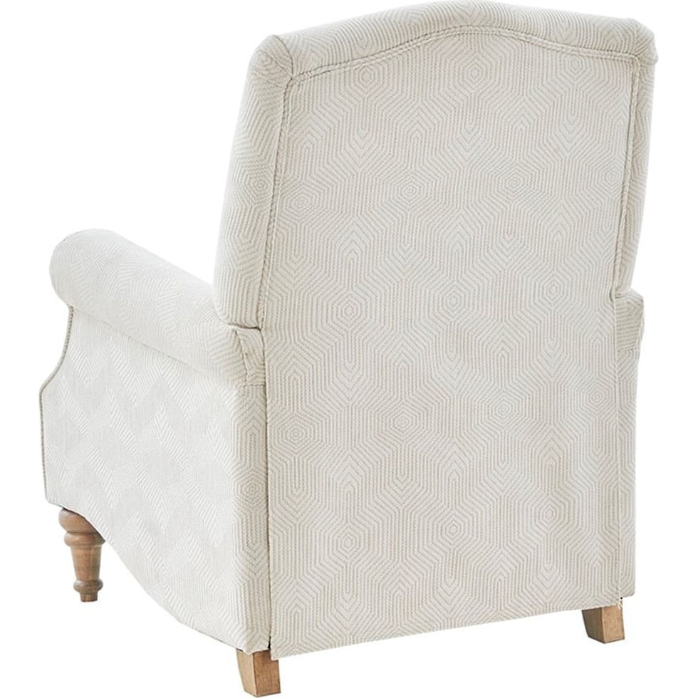 gaines white recliner   