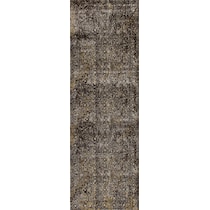 galactic dark brown area rug  x    