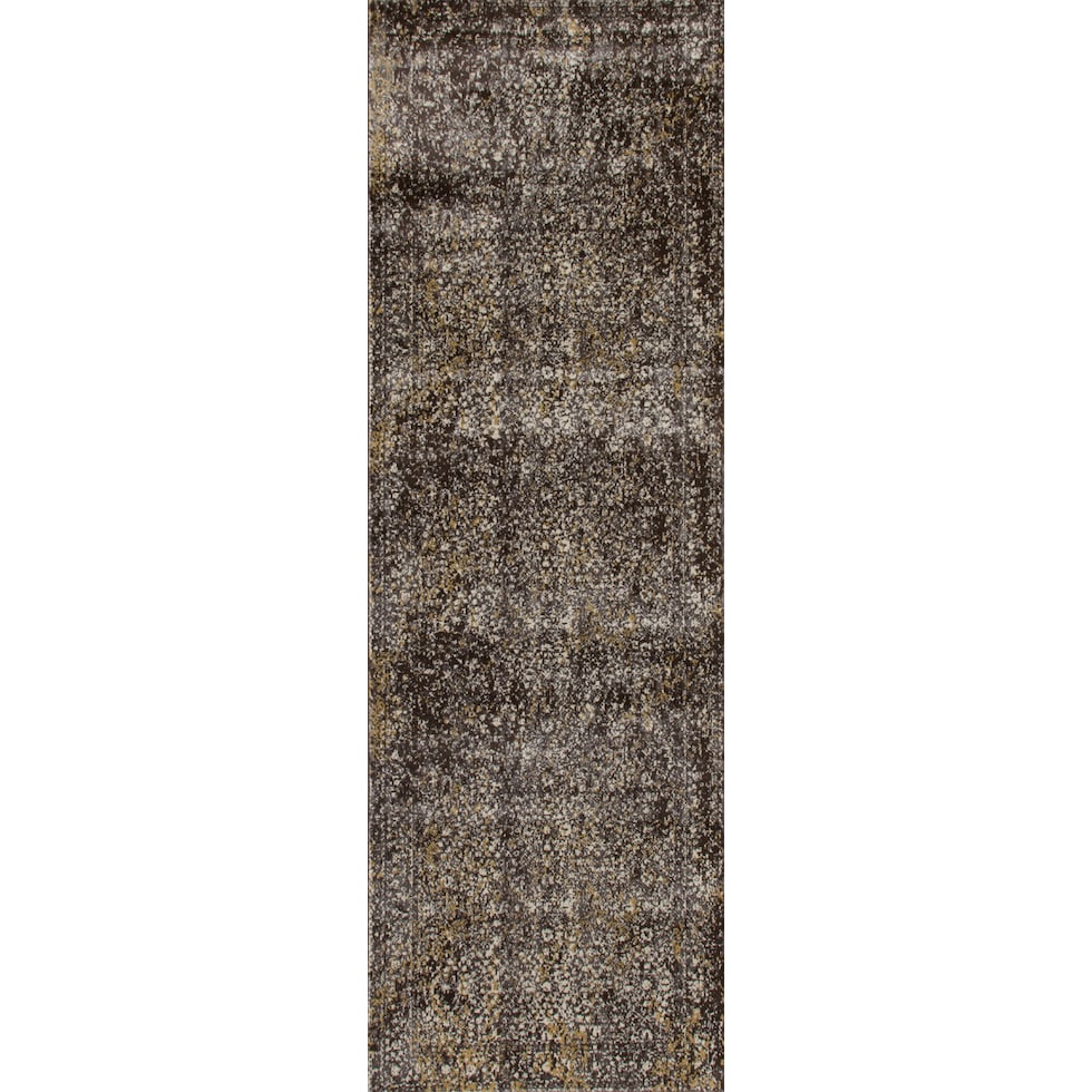 galactic dark brown area rug  x    