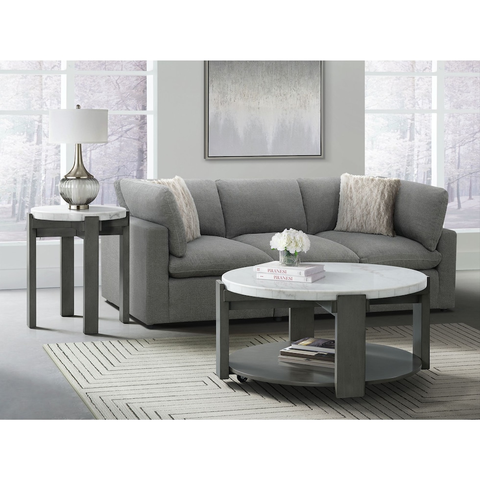 galant gray coffee table   