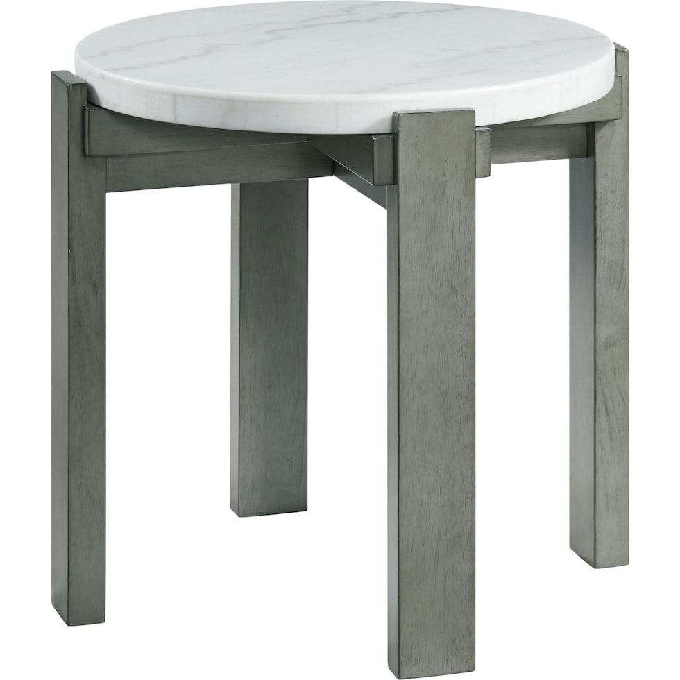 galant gray end table   