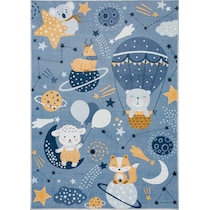 galaxy blue area rug  x    