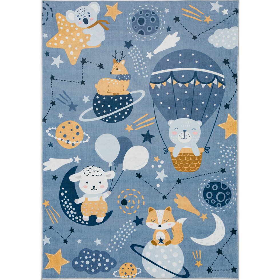 galaxy blue area rug  x    