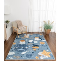galaxy blue area rug  x    