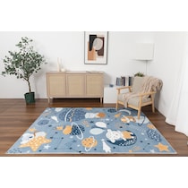galaxy blue area rug  x    