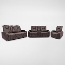 galaxy dark brown  pc living room   