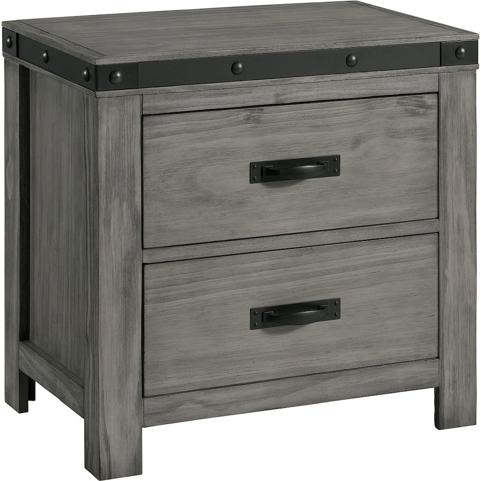 galilea gray nightstand   