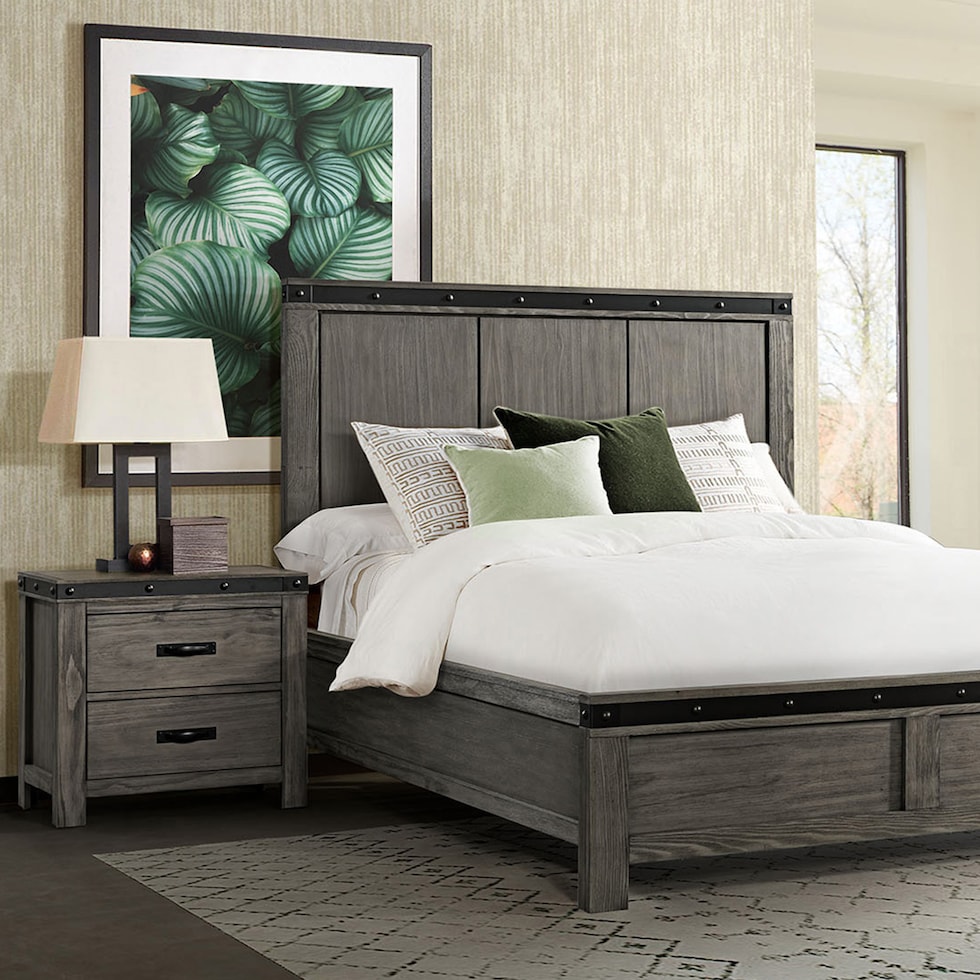 galilea gray nightstand   