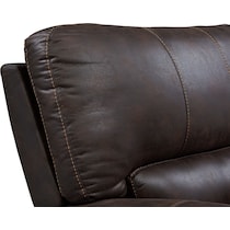 gallant dark brown  pc power reclining sofa   