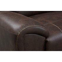 gallant dark brown  pc power reclining sectional   
