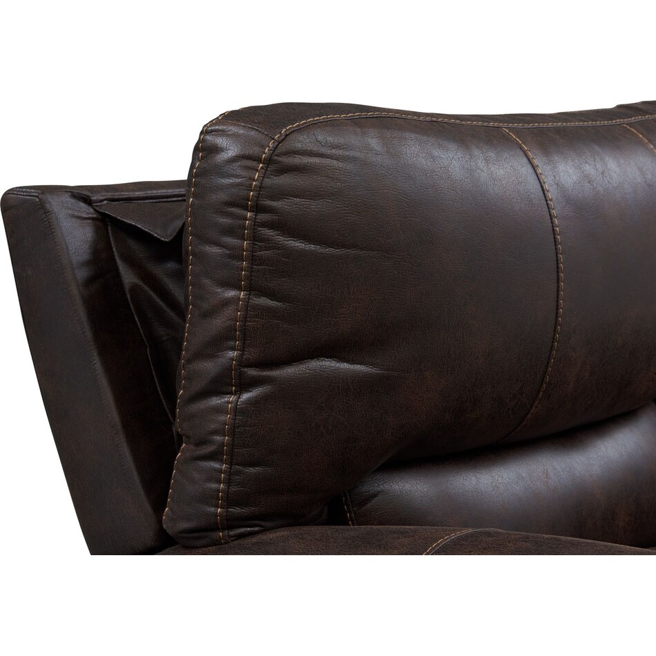 gallant dark brown power recliner   