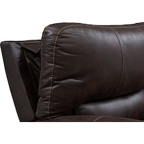 gallant dark brown power reclining sofa   