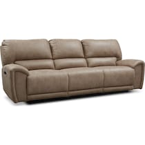 gallant light brown  pc power reclining sofa   