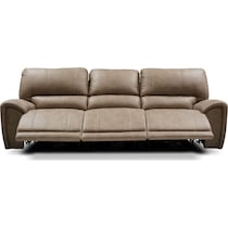 gallant light brown  pc power reclining sofa   