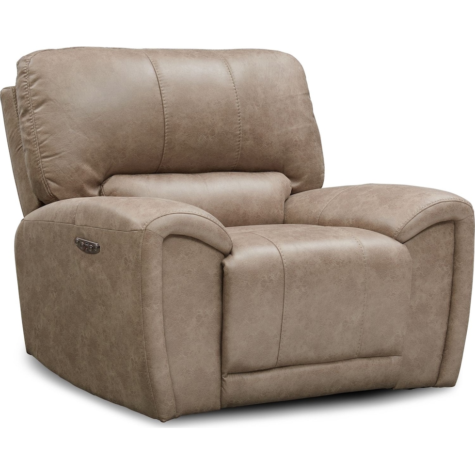 gallant light brown power recliner   