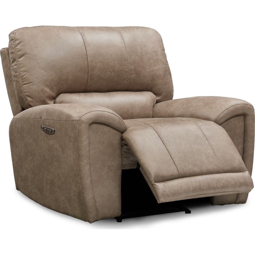 gallant light brown power recliner   