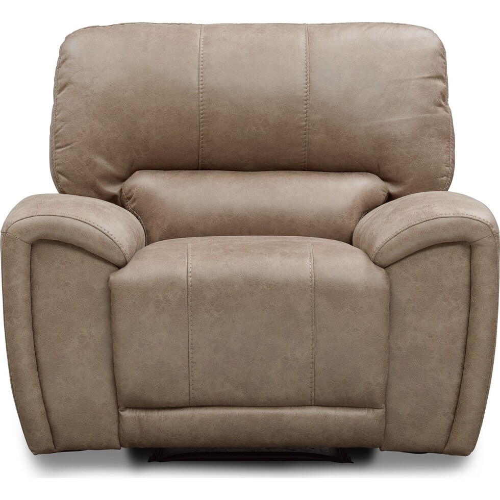 gallant light brown power recliner   