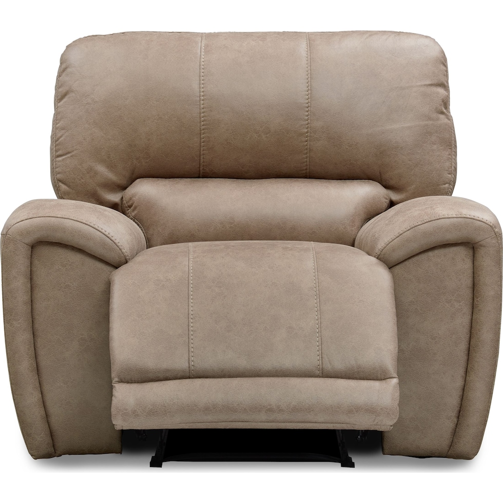 gallant light brown power recliner   