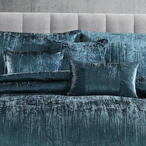 galway bedding blue queen bedding set   