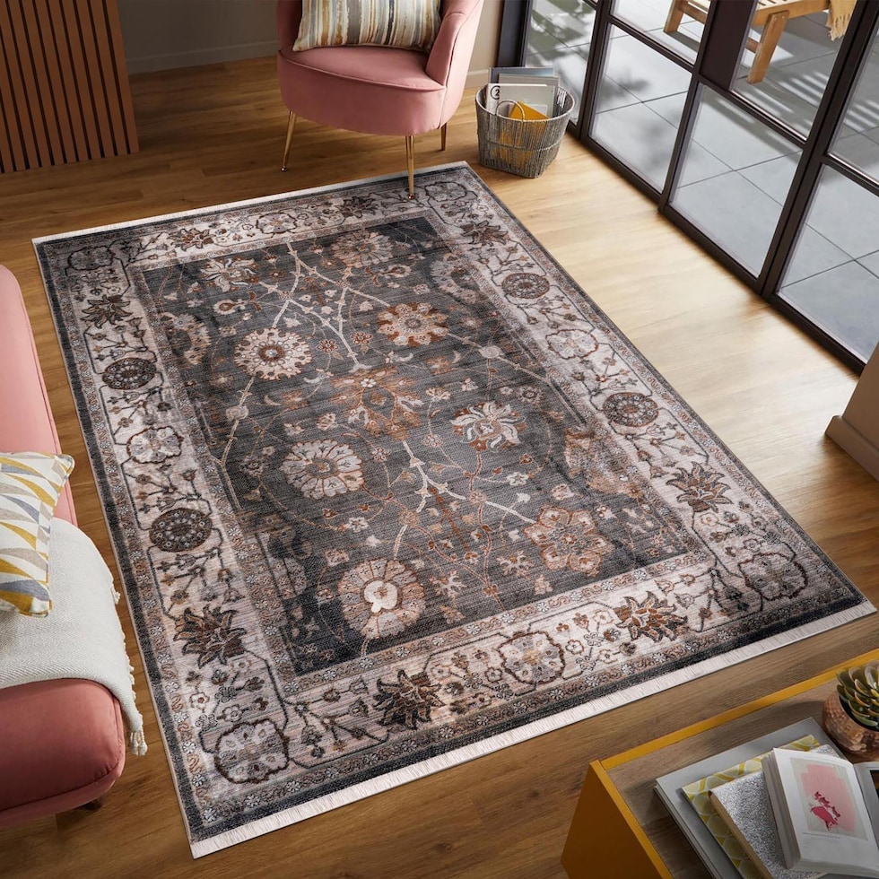 garant gray area rug  x    