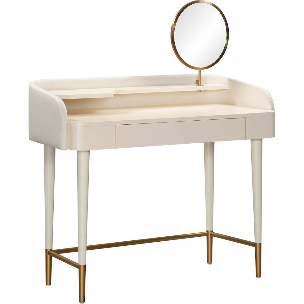 garant white vanity desk   