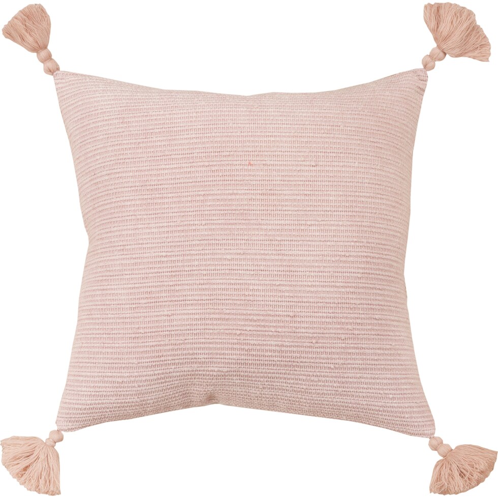 garcelle pink accent pillow   