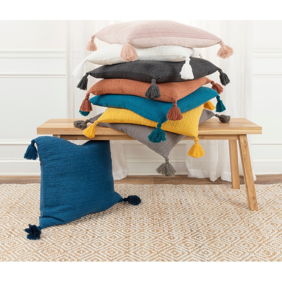 garcelle pink accent pillow   