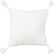garcelle white accent pillow   