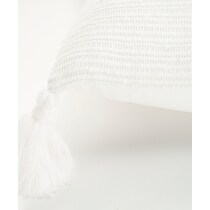 garcelle white accent pillow   