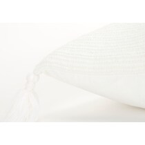 garcelle white accent pillow   