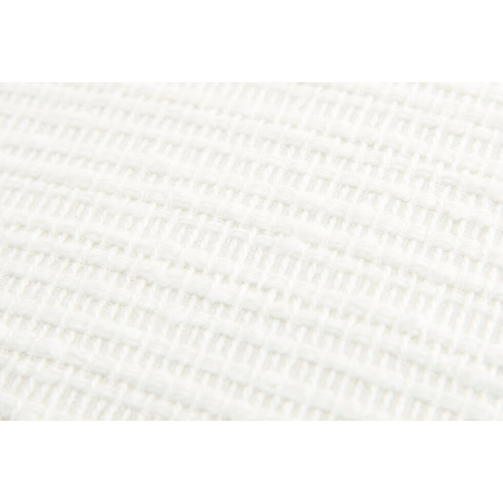 garcelle white accent pillow   