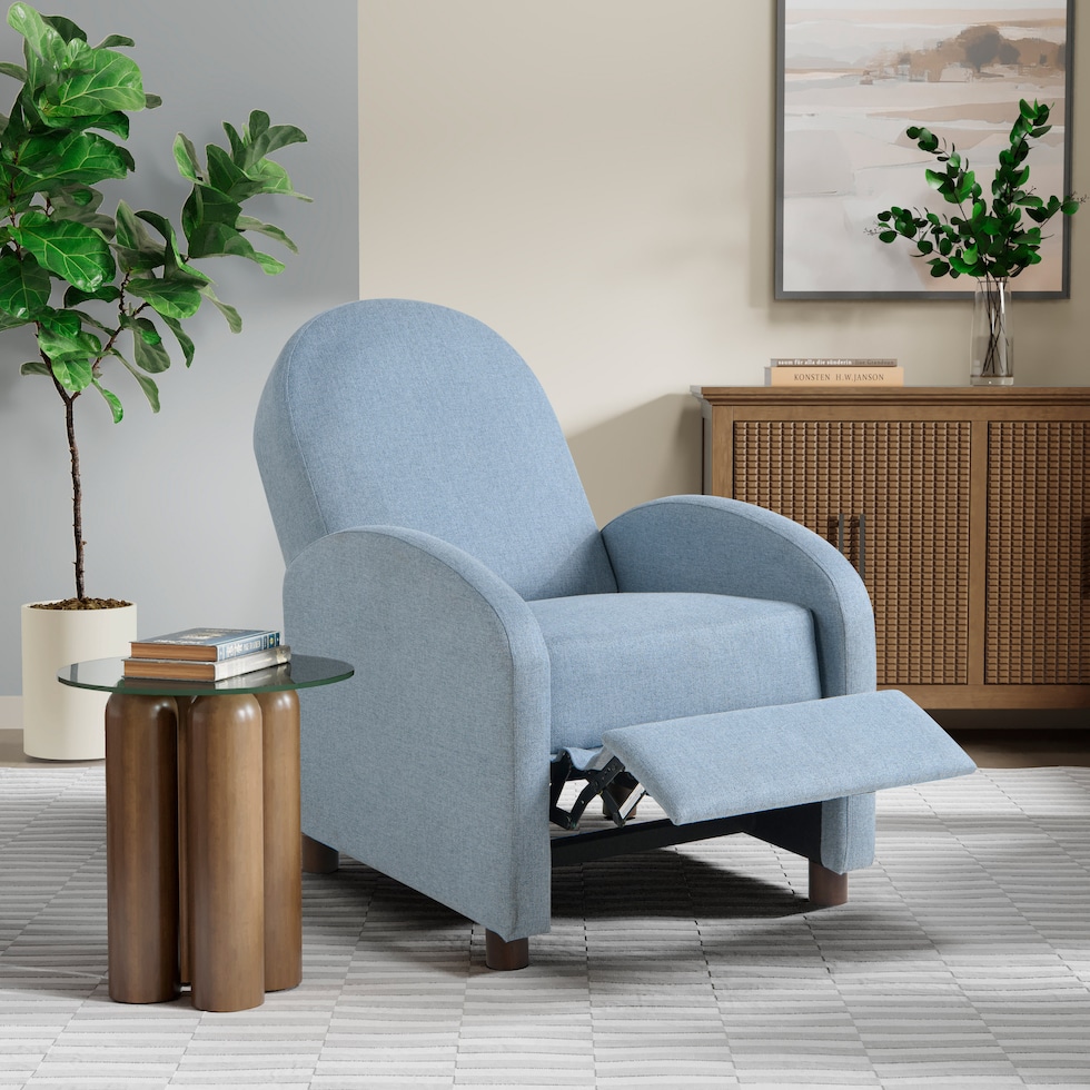 gardena blue recliner   