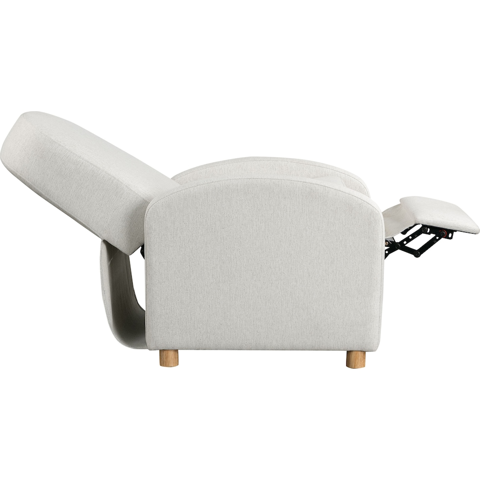 gardena white recliner   