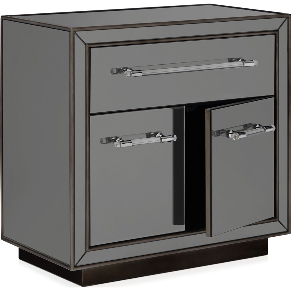 garnett gray nightstand   