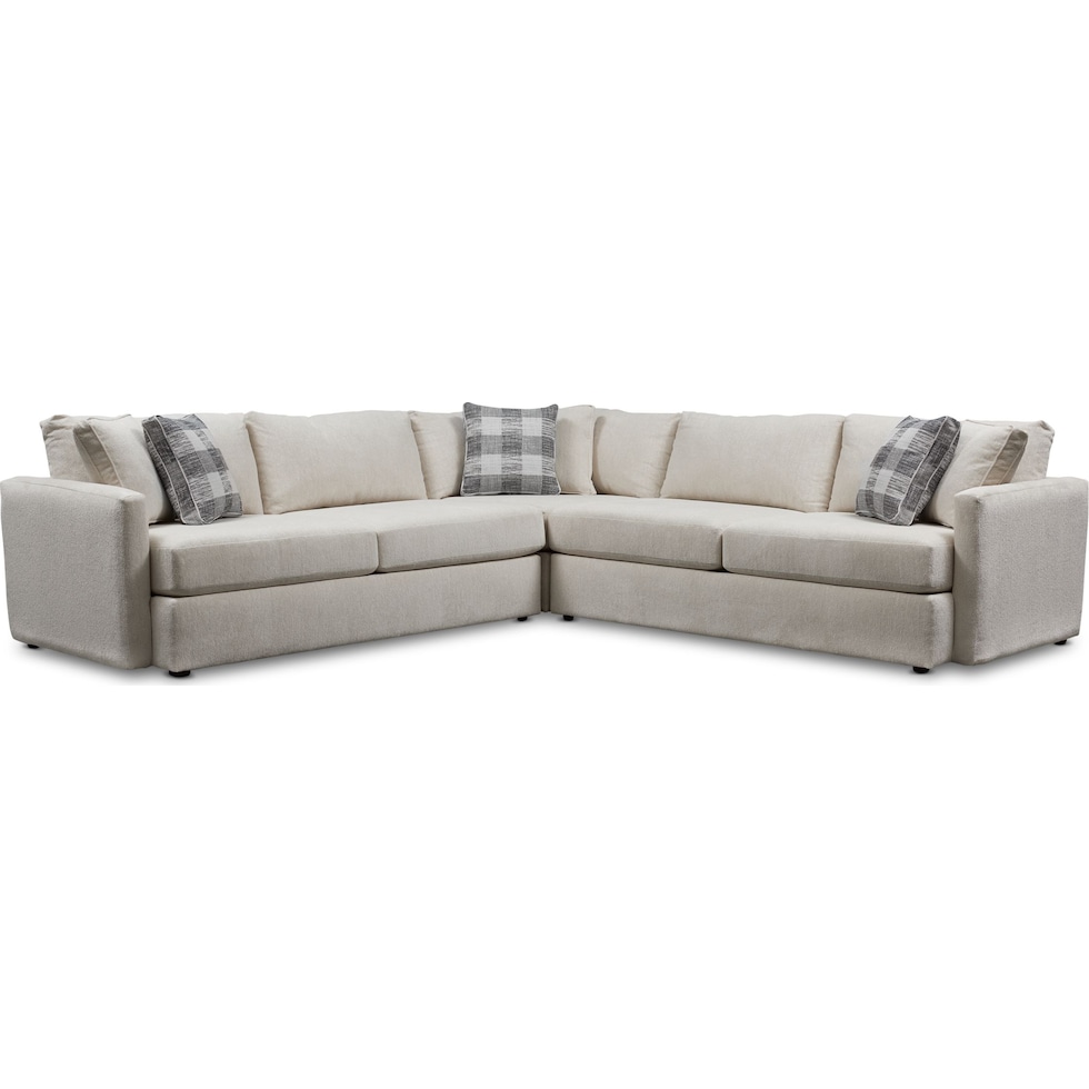 garrett beige  pc sectional   