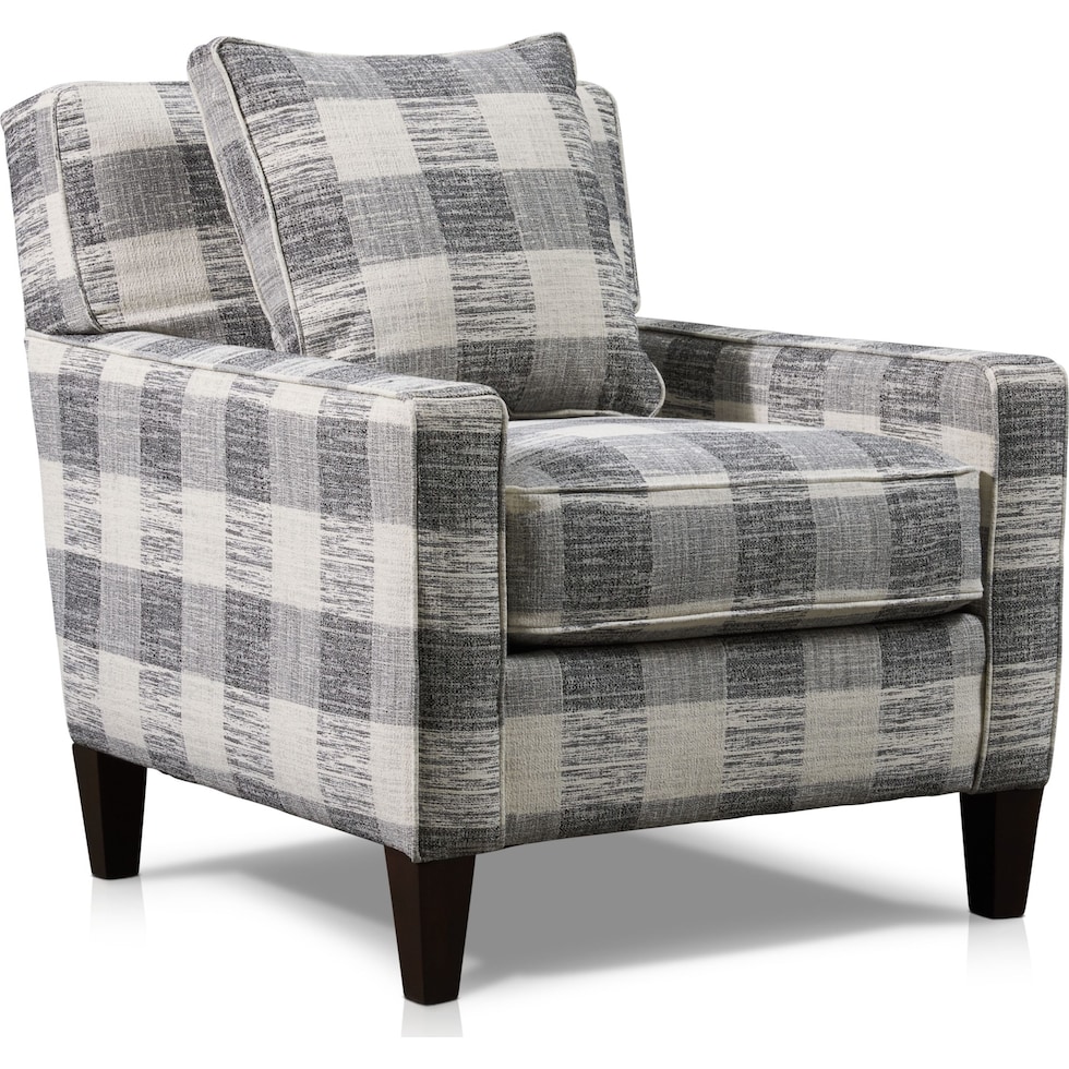 garrett plaid accent chair   