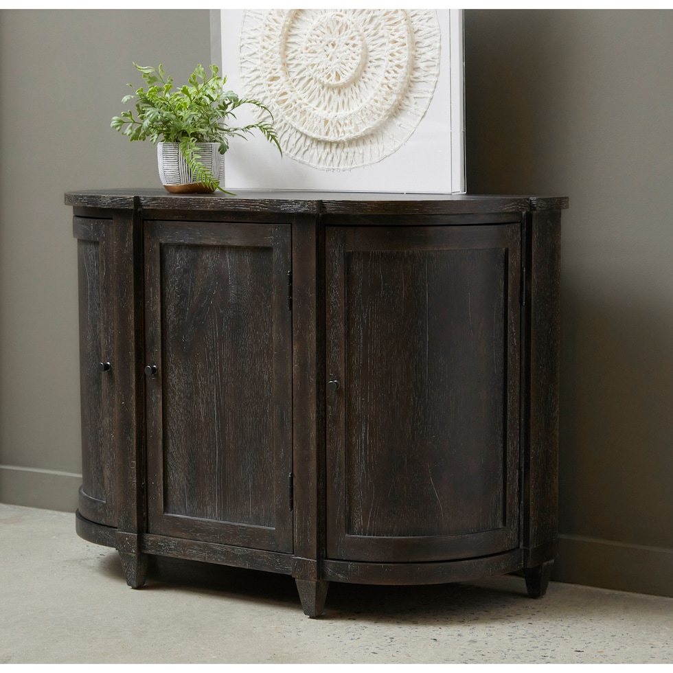 gatlin dark brown accent chest   