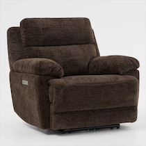 gatlin dark brown recliner   