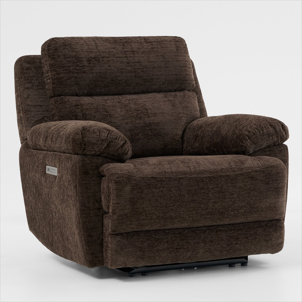 gatlin dark brown recliner   