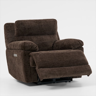 Gatlin Dual-Power Recliner - Brown