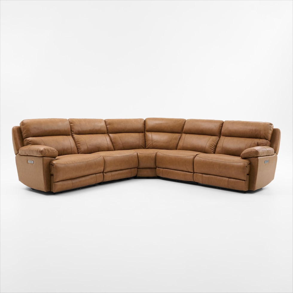 gatlin light brown sectional   