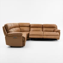 gatlin light brown sectional   