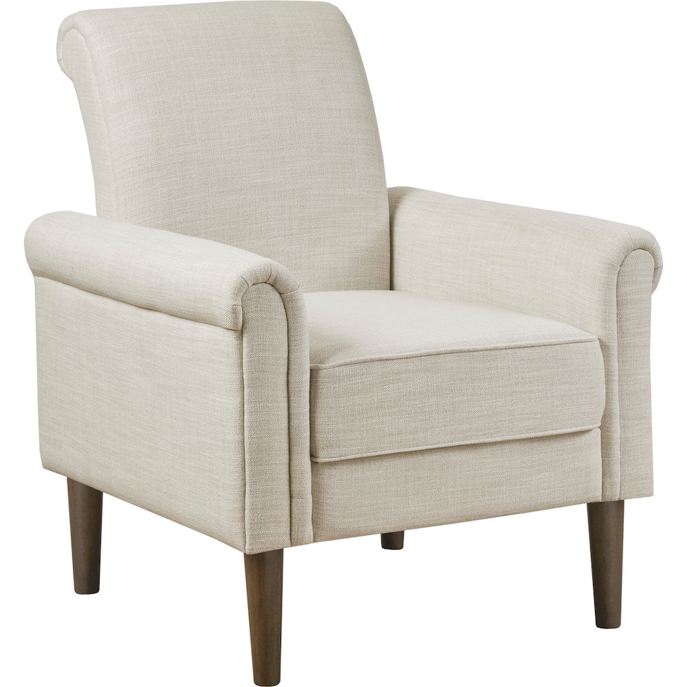 gavin white accent chair   