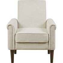 gavin white accent chair   