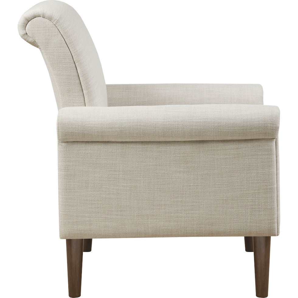 gavin white accent chair   