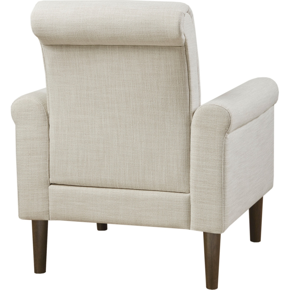 gavin white accent chair   